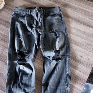 Hollister Grey Taper Jeans